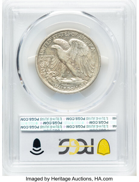 1917-D 50c Mintmark Reverse XF40 thumbnail 2