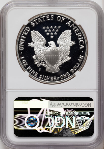 1989-S $1  Silver Eagle PR DCAM PR70 DCAM thumbnail 6