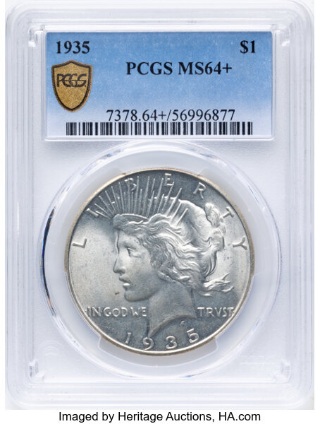 1935 $1 MS64 thumbnail 4