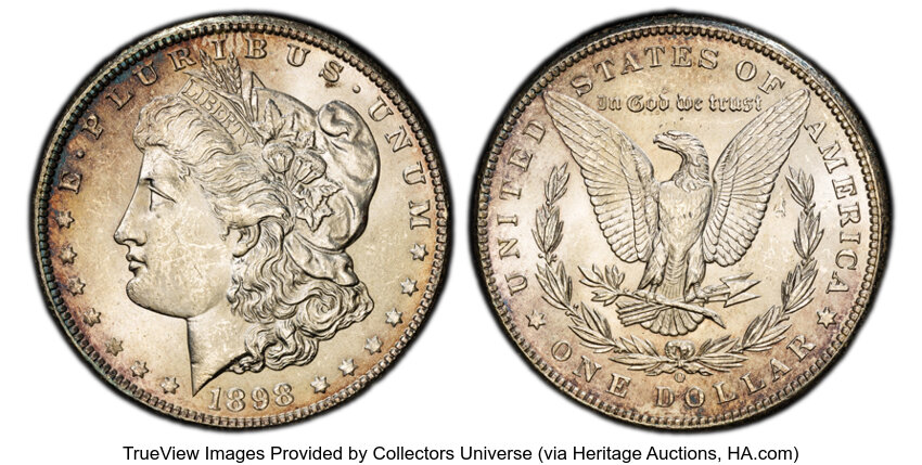 1898-O $1  Clashed Dies, VAM-16A MS thumbnail 3