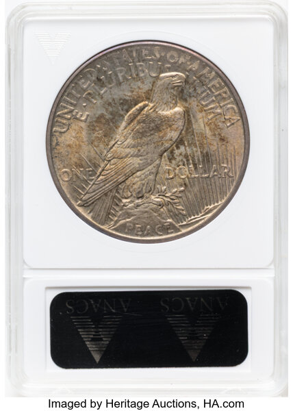 1921 $1  Peace, High Relief MS63 thumbnail 2