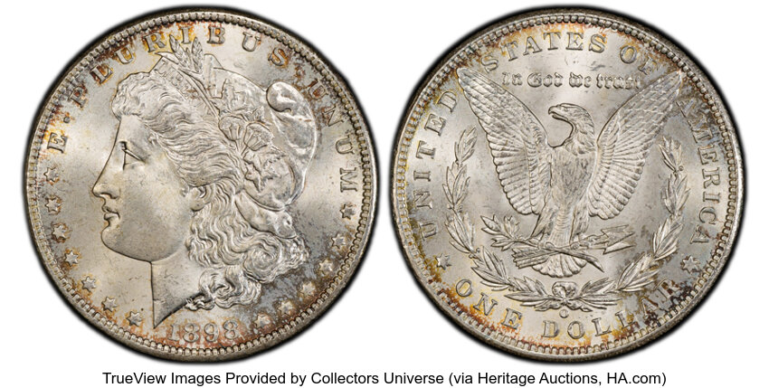 1898-O $1  Clashed Dies, VAM-16A MS thumbnail 5