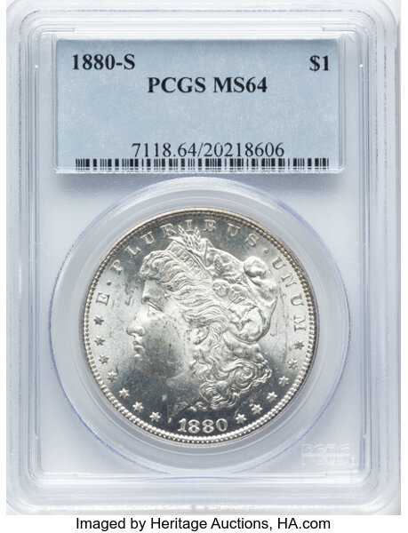 1880-S $1  Doubled Date, VAM-63  MS thumbnail 3