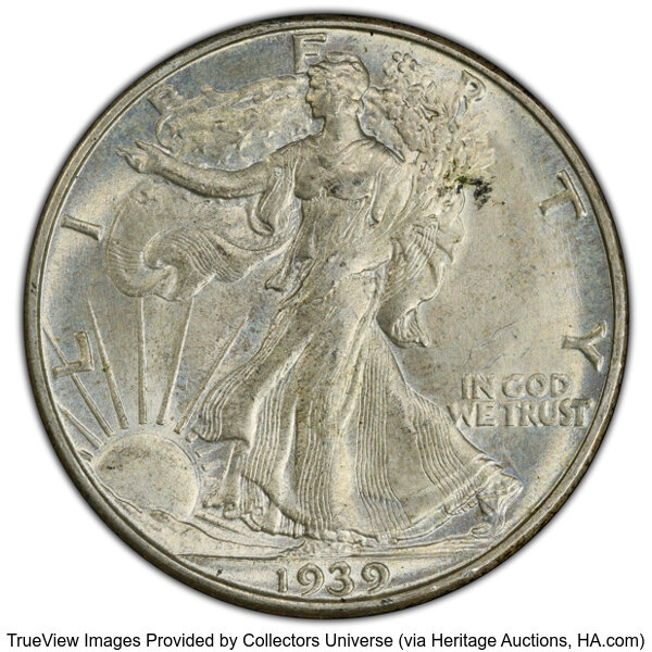 1939-D 50c Doubled Die Obverse, FS-101 MS thumbnail 2