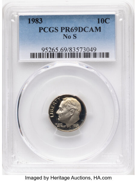 1983 10c No S, FS-501 PR DCAM thumbnail 2