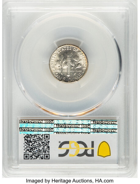 1951-D 10c MS FB MS67 FB CAC thumbnail 2