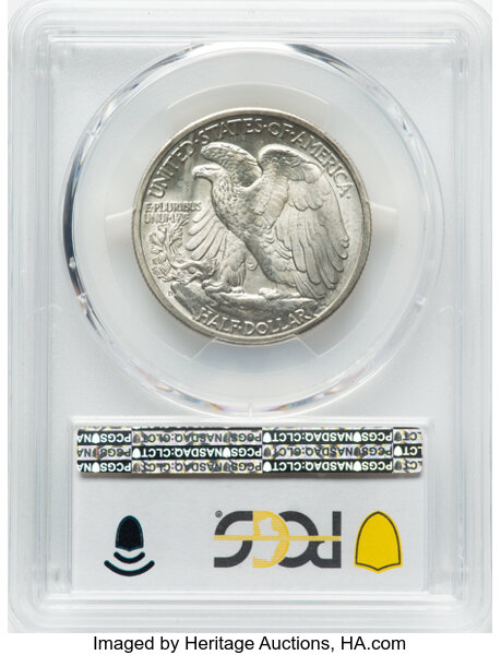 1944-D 50c Hand-Engraved Initials, FS-901 MS thumbnail 8