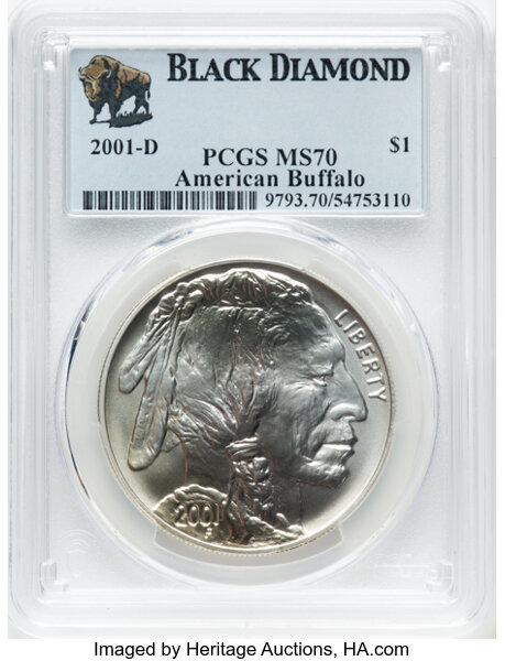 2001-D S$1 American Buffalo MS thumbnail 8