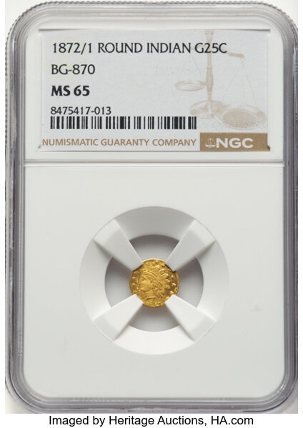 1872/1 25c BG-870 MS thumbnail 2