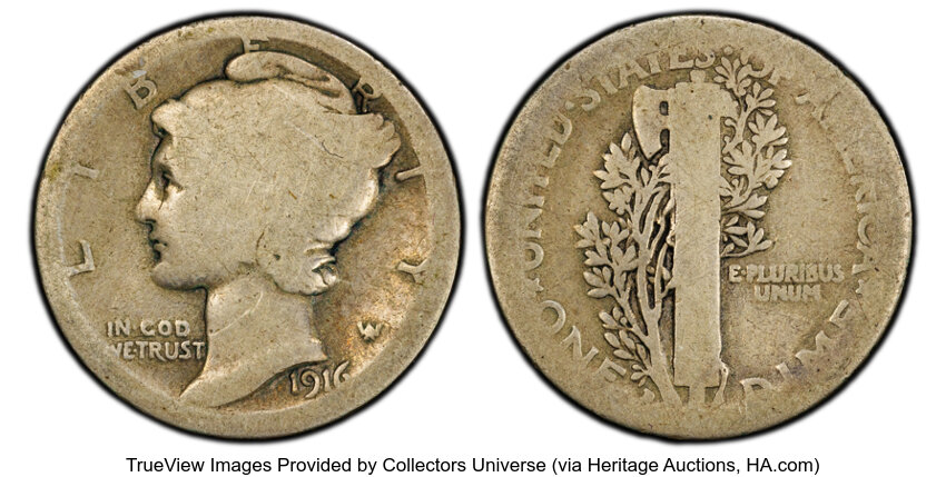 1916-D 10c MS thumbnail 4
