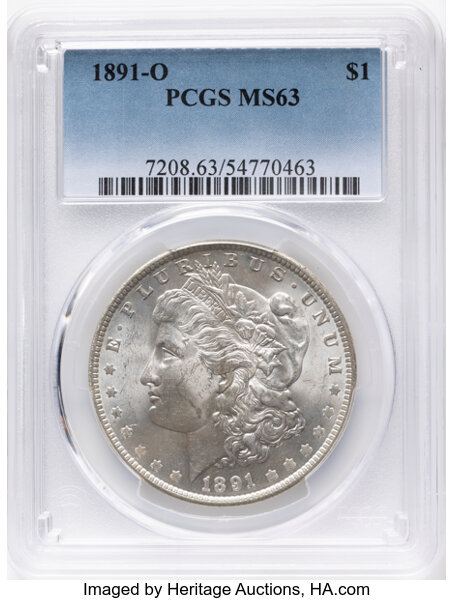 1891-O $1  Clashed Dies, VAM-14A MS thumbnail 3