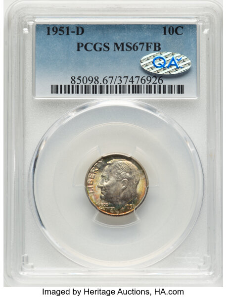 1951-D 10c MS FB thumbnail 2