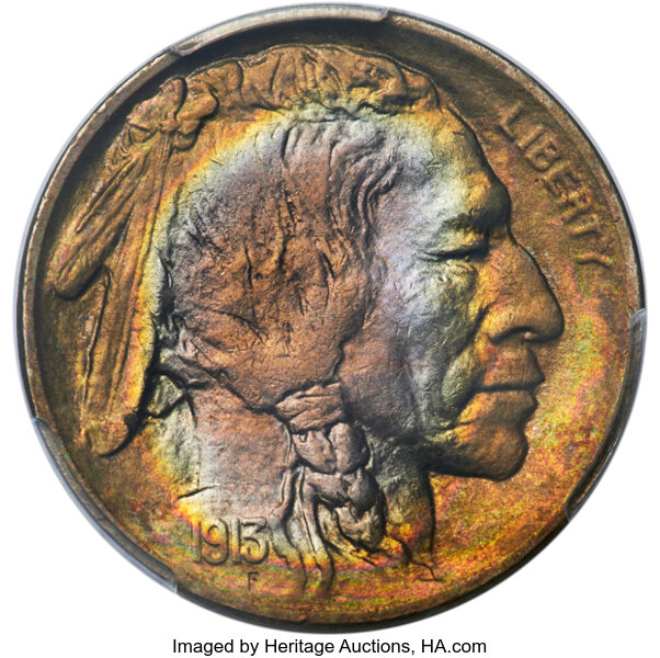 1913 5c Buffalo, Type 2 MS thumbnail 3