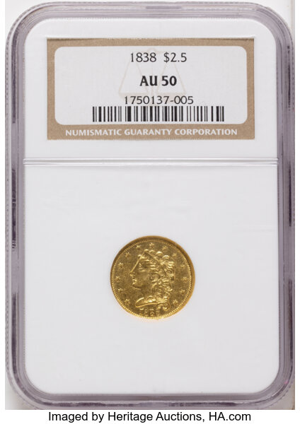 1838 $2 1/2 HM-1 MS thumbnail 2