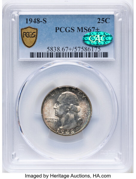 1948-S 25c MS67 thumbnail 8