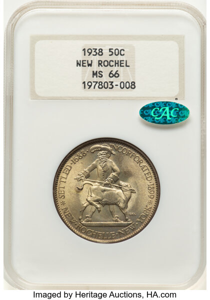 1938 50c New Rochelle MS thumbnail 5
