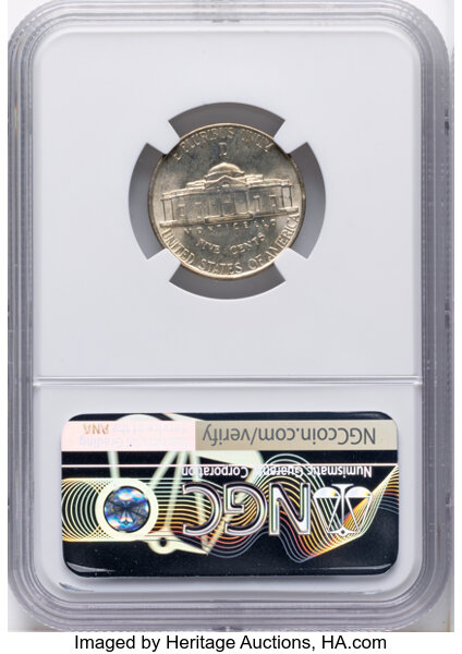 1944-D/D 5c Silver, Repunched Mintmark, FS-501 MS thumbnail 2