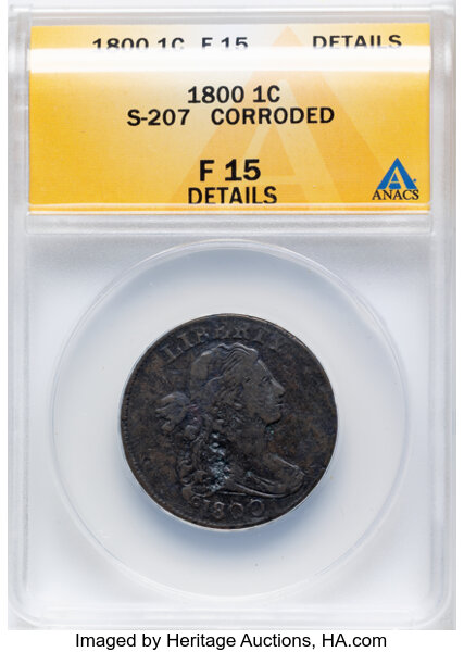 1800 1c Normal Date, S-207  MS BN thumbnail 2