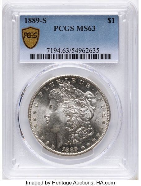 1889-S $1 MS63 thumbnail 2