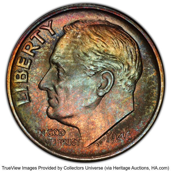 1946-S/S 10c Repunched Mintmark, FS-503 MS FB thumbnail 2