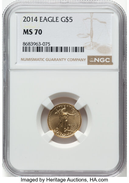 2014 $5  Gold Eagle MS thumbnail 5