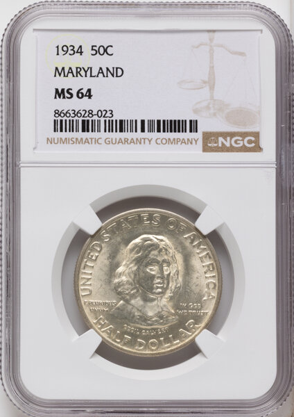 1934 50c Maryland MS thumbnail 2
