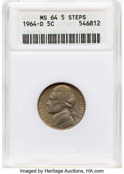 1964-D 5c MS thumbnail 3