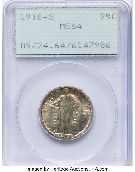 1918-S 25c MS thumbnail 3