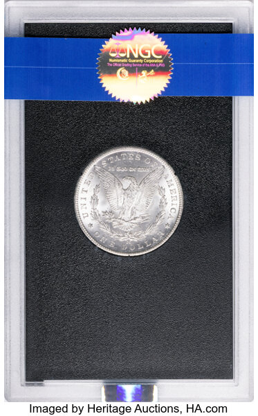 1884-CC $1  GSA Hoard, Hard package MS62 CAC thumbnail 10