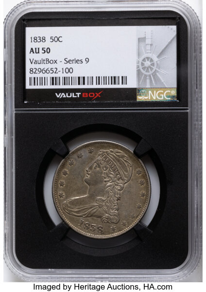 Image for 1838 50c Reeded Edge, GR-11 MS