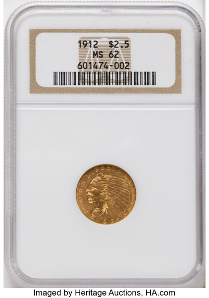 1912 $2 1/2 MS thumbnail 3