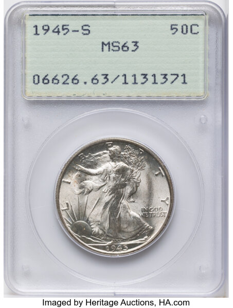 1945-S 50c MS thumbnail 6