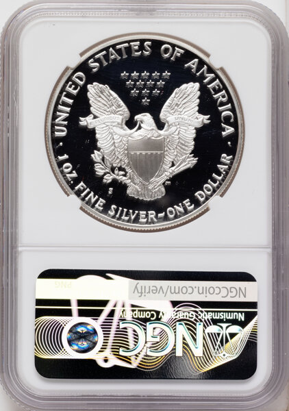 1989-S $1  Silver Eagle PR DCAM PR70 DCAM thumbnail 8