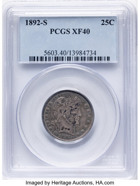 1892-S 25c MS PL thumbnail 3