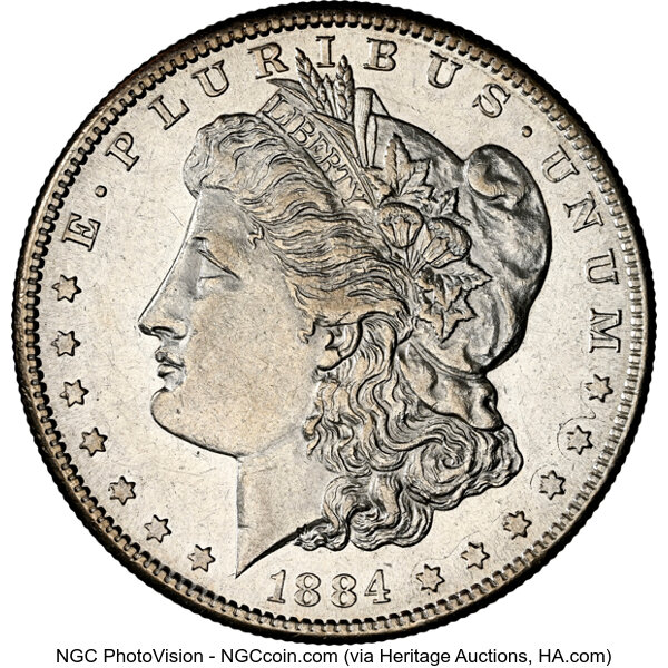 1884-S $1  GSA Hoard, Soft Package MS thumbnail 2