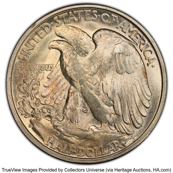 1944-S/S 50c Repunched Mintmark, FS-502 MS thumbnail 4
