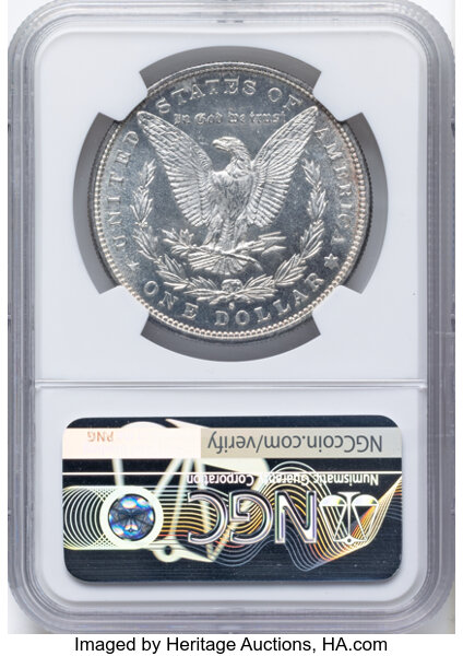 1888-S $1  Monster Gouged Eagle, VAM-13  MS thumbnail 3