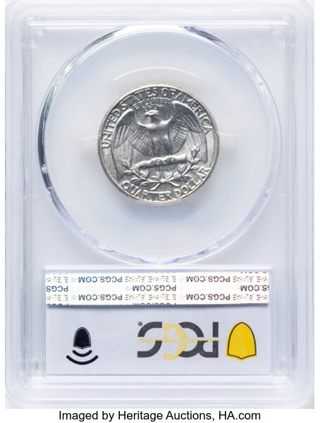 1963 25c Doubled Die Reverse, FS-801 MS thumbnail 3