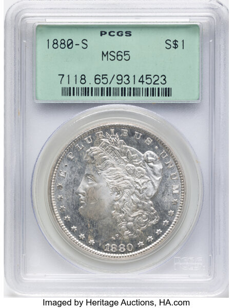 1880-S $1  Doubled Date, VAM-63  MS thumbnail 6