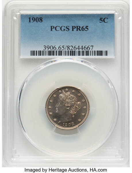 1908 5c PR60 thumbnail 19