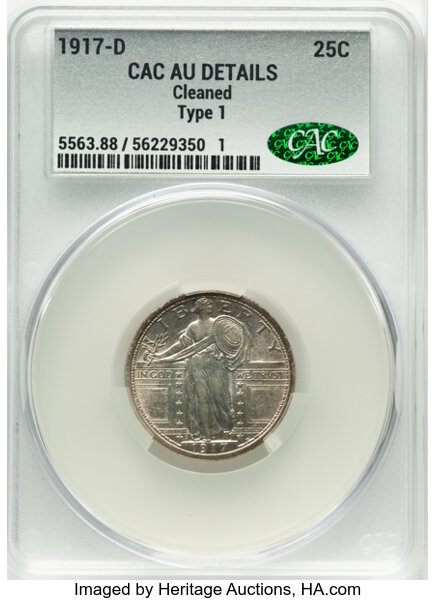 1917-D 25c Type 1 MS thumbnail 3