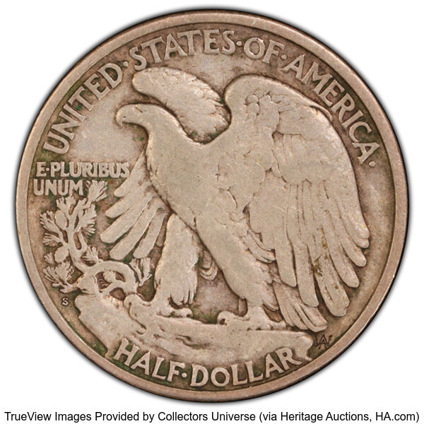 1919-S 50c VF20 thumbnail 2