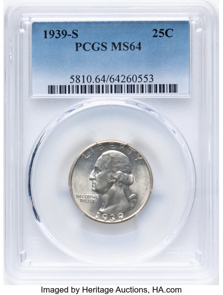 1939-S 25c MS thumbnail 5