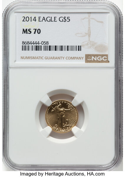 2014 $5  Gold Eagle MS thumbnail 4