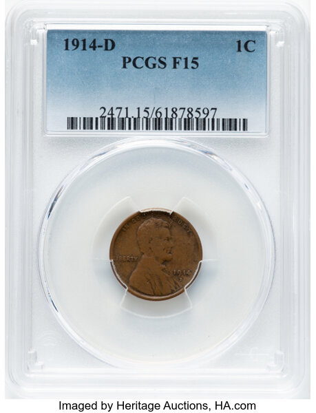 1914-D 1c MS BN AG3 BN thumbnail 14