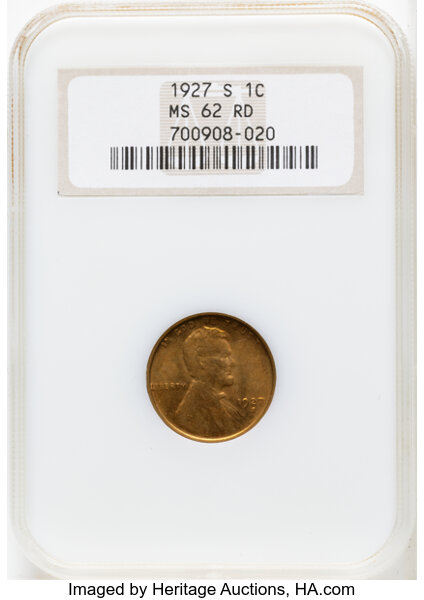 Lincoln Cent 1c Wheat Reverse, 1909-1958 MS RD [Type] OGP thumbnail 13