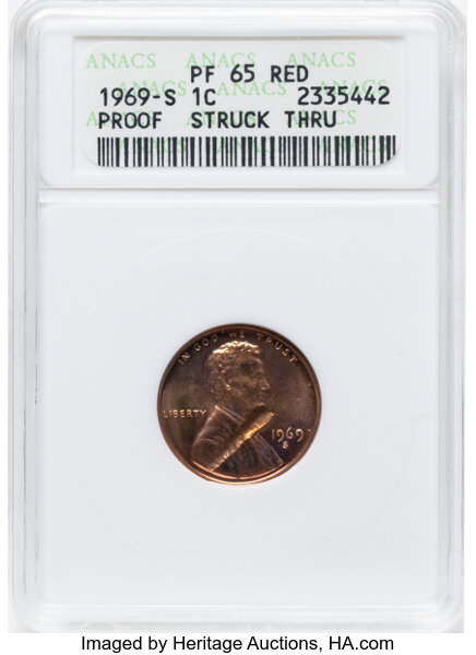 1969-S 1c PR RD thumbnail 3