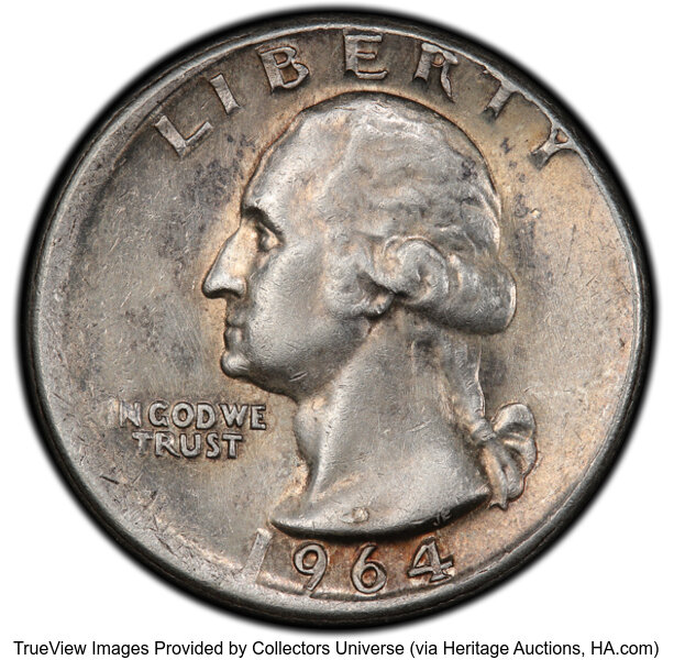 1964 25c Type B Reverse, FS-901 MS thumbnail 2