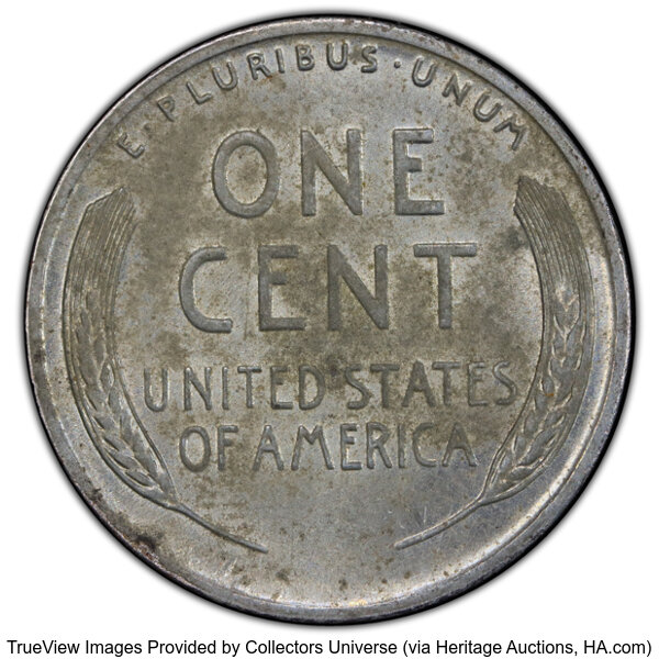 1943 1c Steel AU58 thumbnail 2