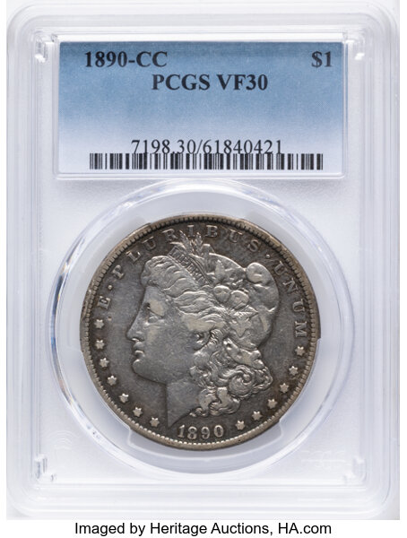 1890-CC $1  Near Date, VAM-9 MS thumbnail 2